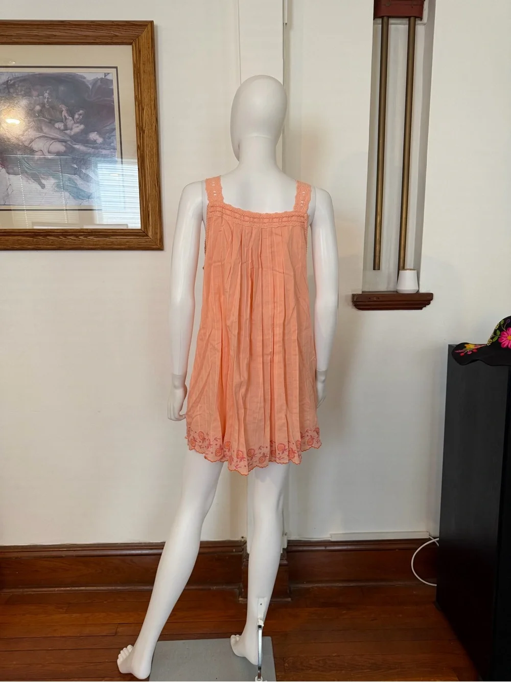 NWT Free people latecia embroidered mini dress M